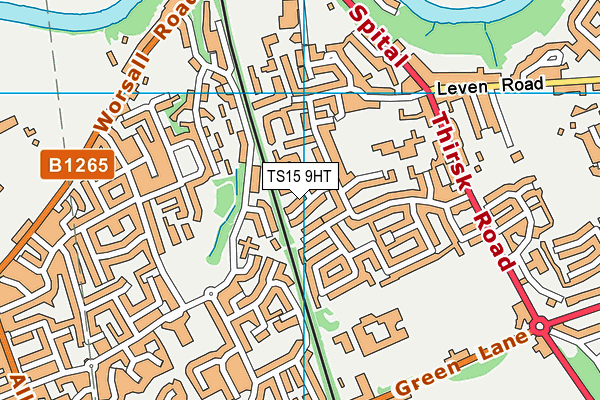 TS15 9HT map - OS VectorMap District (Ordnance Survey)