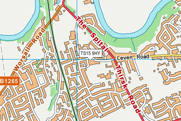 TS15 9HY map - OS VectorMap District (Ordnance Survey)