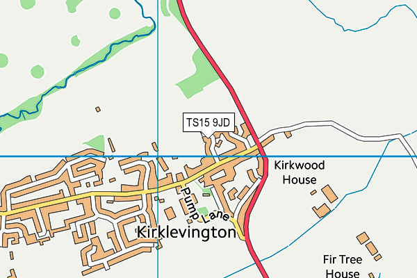 TS15 9JD map - OS VectorMap District (Ordnance Survey)