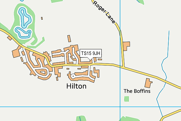 TS15 9JH map - OS VectorMap District (Ordnance Survey)