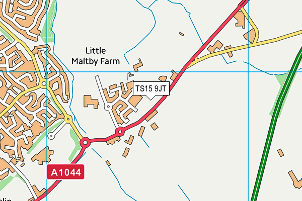 TS15 9JT map - OS VectorMap District (Ordnance Survey)