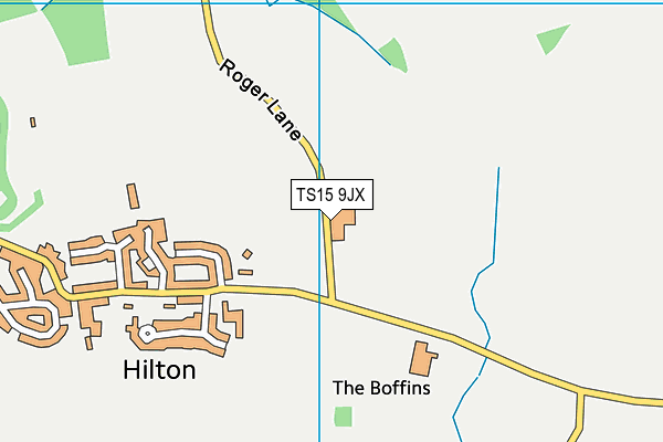 TS15 9JX map - OS VectorMap District (Ordnance Survey)