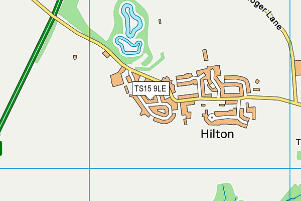 TS15 9LE map - OS VectorMap District (Ordnance Survey)