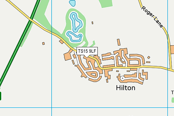 TS15 9LF map - OS VectorMap District (Ordnance Survey)