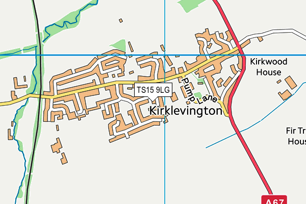TS15 9LG map - OS VectorMap District (Ordnance Survey)
