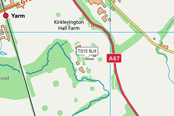 TS15 9LH map - OS VectorMap District (Ordnance Survey)