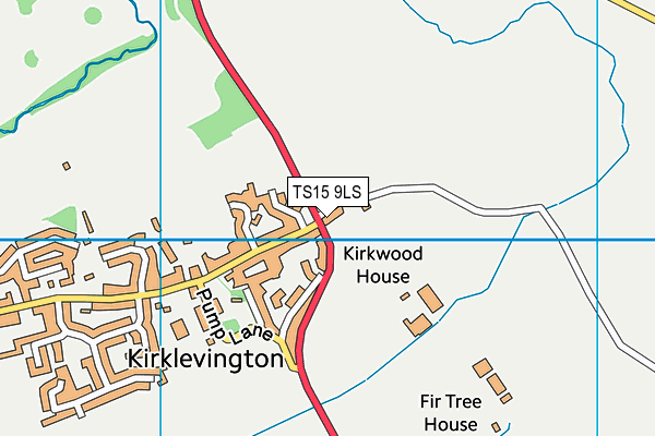 TS15 9LS map - OS VectorMap District (Ordnance Survey)