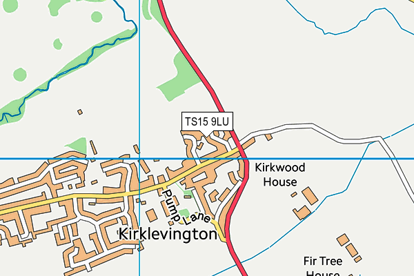 TS15 9LU map - OS VectorMap District (Ordnance Survey)