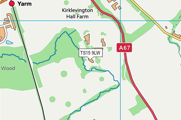 TS15 9LW map - OS VectorMap District (Ordnance Survey)