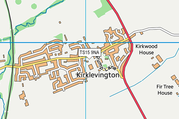 TS15 9NA map - OS VectorMap District (Ordnance Survey)