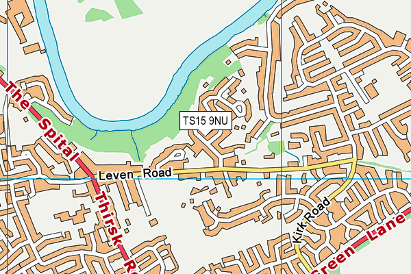 TS15 9NU map - OS VectorMap District (Ordnance Survey)