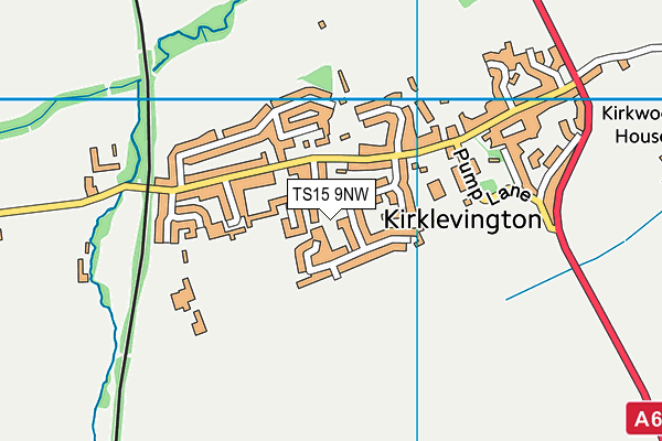 TS15 9NW map - OS VectorMap District (Ordnance Survey)