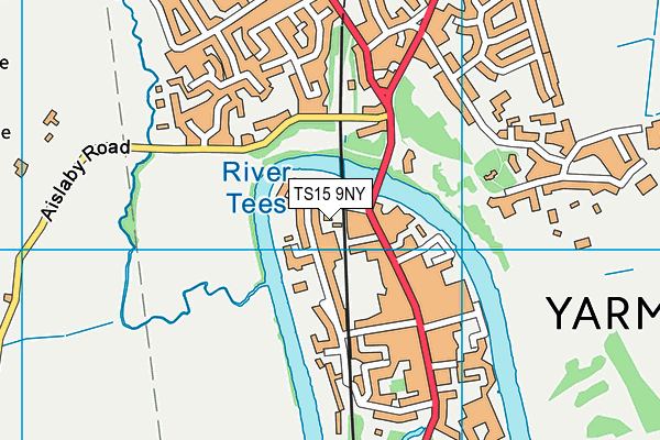 TS15 9NY map - OS VectorMap District (Ordnance Survey)