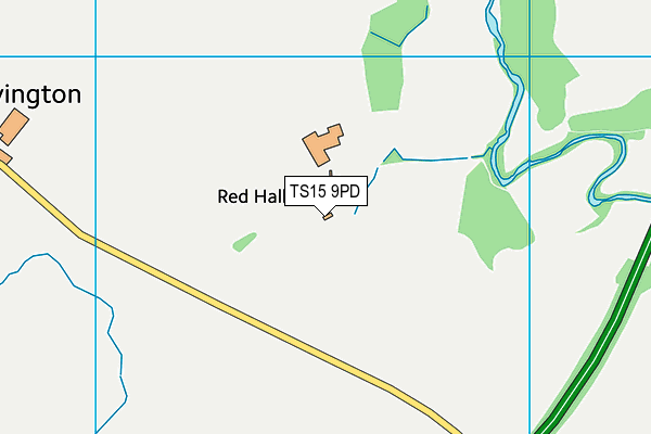 TS15 9PD map - OS VectorMap District (Ordnance Survey)