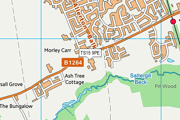 Tall Trees Health Academy (Closed) map (TS15 9PE) - OS VectorMap District (Ordnance Survey)
