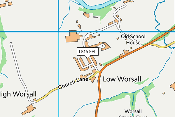 TS15 9PL map - OS VectorMap District (Ordnance Survey)