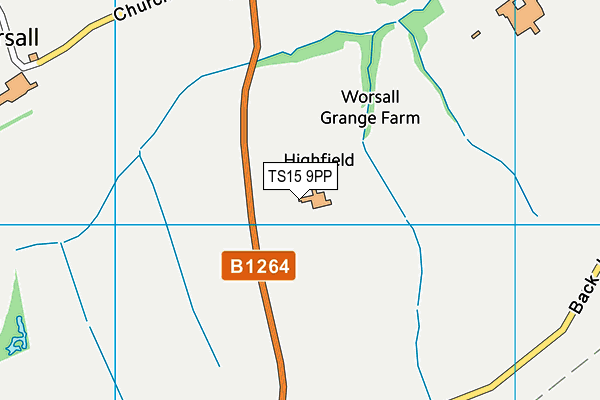 TS15 9PP map - OS VectorMap District (Ordnance Survey)