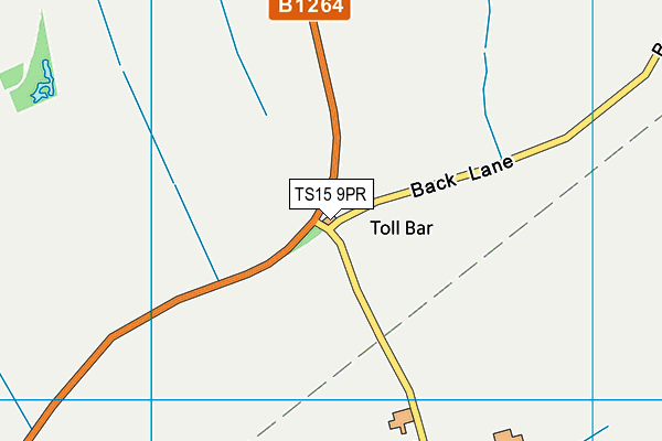 TS15 9PR map - OS VectorMap District (Ordnance Survey)