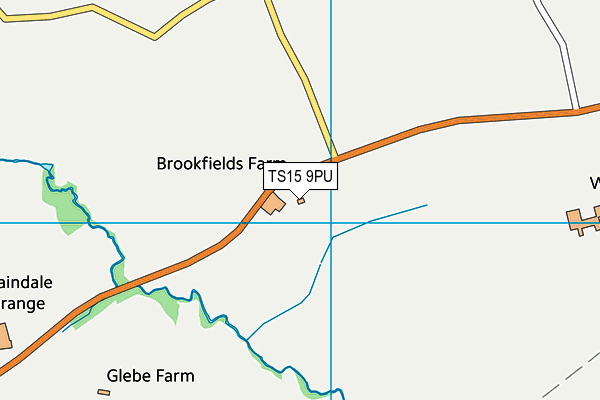 TS15 9PU map - OS VectorMap District (Ordnance Survey)