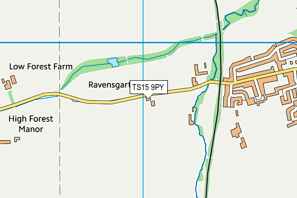 TS15 9PY map - OS VectorMap District (Ordnance Survey)