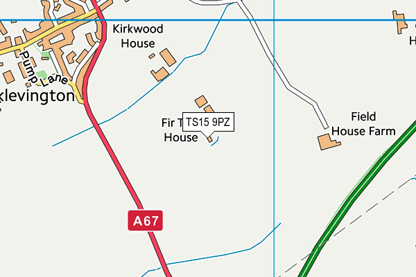 TS15 9PZ map - OS VectorMap District (Ordnance Survey)