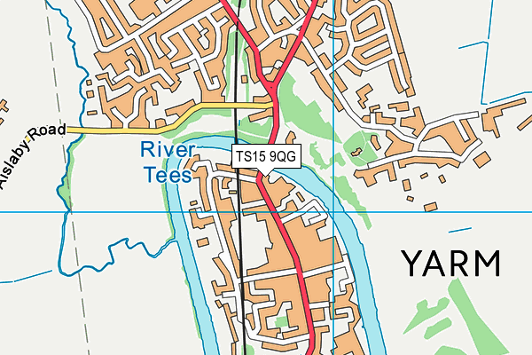 TS15 9QG map - OS VectorMap District (Ordnance Survey)