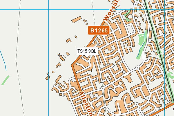 TS15 9QL map - OS VectorMap District (Ordnance Survey)