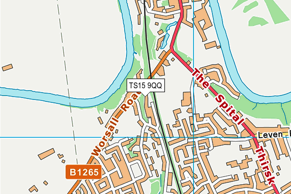 TS15 9QQ map - OS VectorMap District (Ordnance Survey)