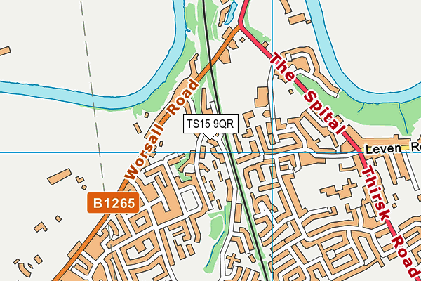 TS15 9QR map - OS VectorMap District (Ordnance Survey)