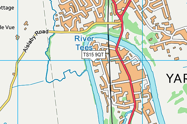 TS15 9QT map - OS VectorMap District (Ordnance Survey)