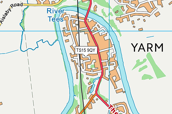 TS15 9QY map - OS VectorMap District (Ordnance Survey)