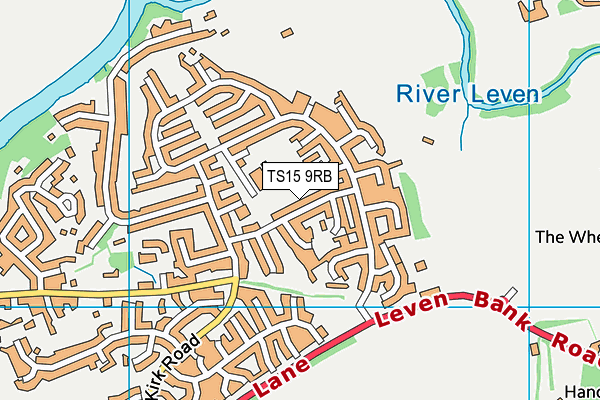 TS15 9RB map - OS VectorMap District (Ordnance Survey)