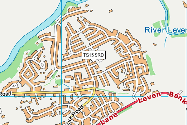 TS15 9RD map - OS VectorMap District (Ordnance Survey)
