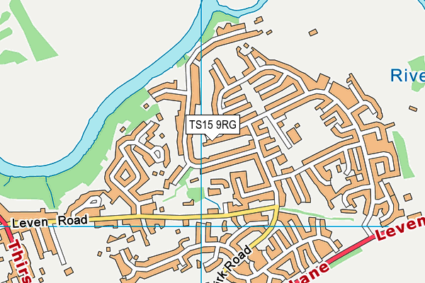 TS15 9RG map - OS VectorMap District (Ordnance Survey)