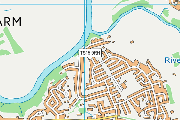 TS15 9RH map - OS VectorMap District (Ordnance Survey)
