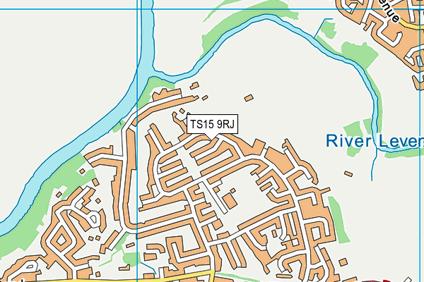 TS15 9RJ map - OS VectorMap District (Ordnance Survey)