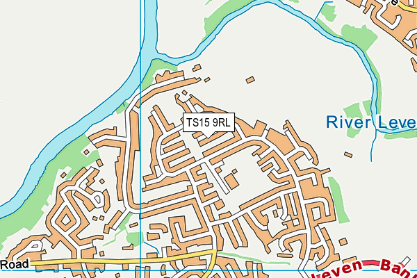 TS15 9RL map - OS VectorMap District (Ordnance Survey)