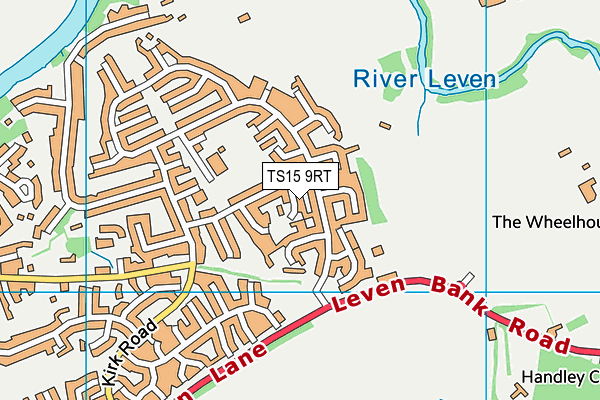 TS15 9RT map - OS VectorMap District (Ordnance Survey)