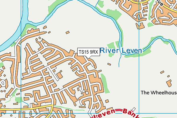 TS15 9RX map - OS VectorMap District (Ordnance Survey)
