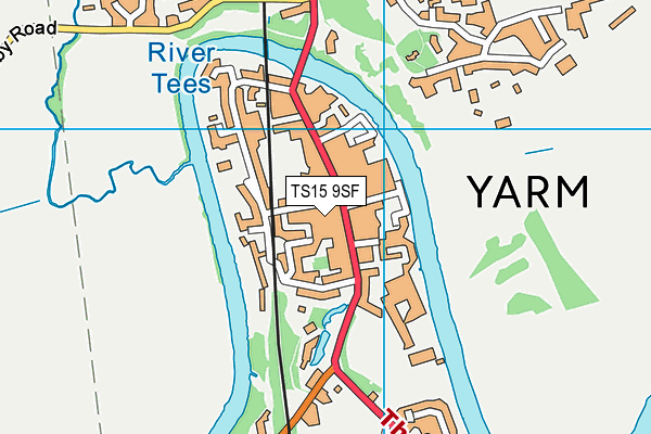 TS15 9SF map - OS VectorMap District (Ordnance Survey)