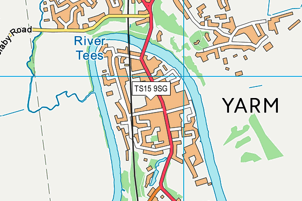 TS15 9SG map - OS VectorMap District (Ordnance Survey)