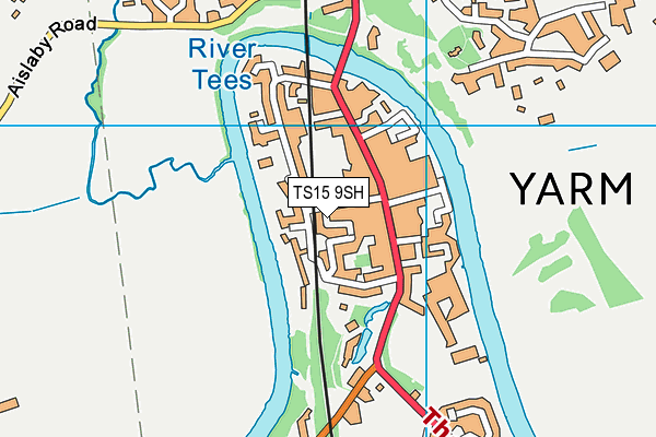 TS15 9SH map - OS VectorMap District (Ordnance Survey)