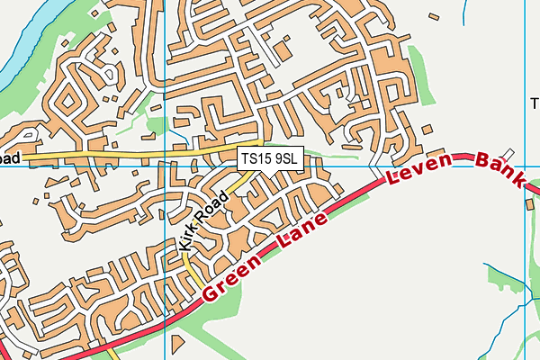 TS15 9SL map - OS VectorMap District (Ordnance Survey)