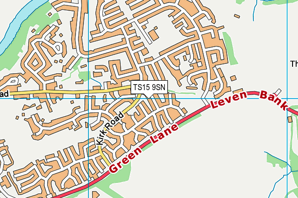 TS15 9SN map - OS VectorMap District (Ordnance Survey)