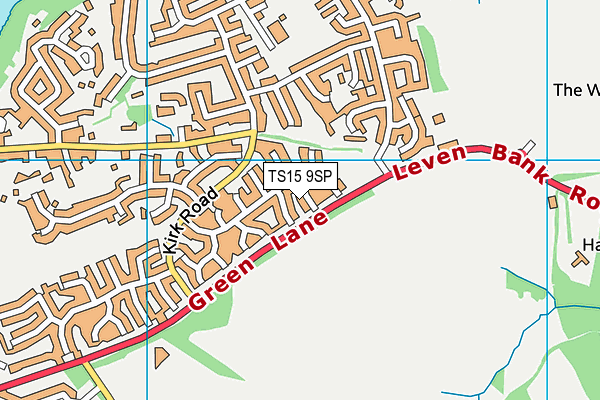 TS15 9SP map - OS VectorMap District (Ordnance Survey)