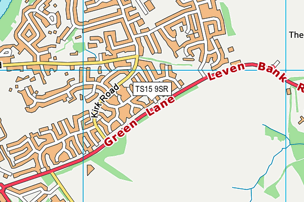 TS15 9SR map - OS VectorMap District (Ordnance Survey)