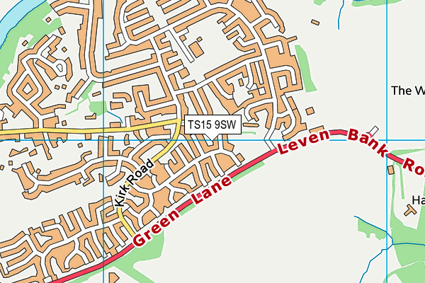 TS15 9SW map - OS VectorMap District (Ordnance Survey)