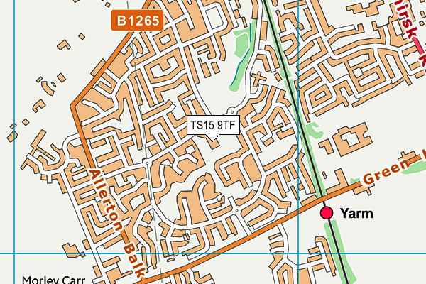 TS15 9TF map - OS VectorMap District (Ordnance Survey)
