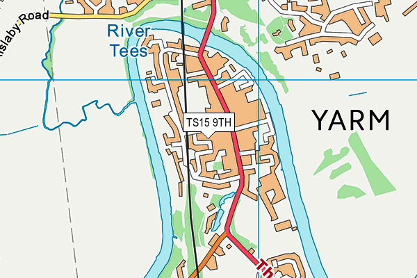 TS15 9TH map - OS VectorMap District (Ordnance Survey)