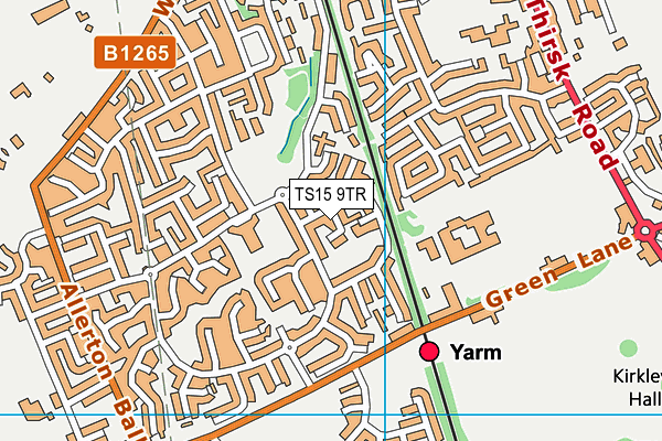 TS15 9TR map - OS VectorMap District (Ordnance Survey)